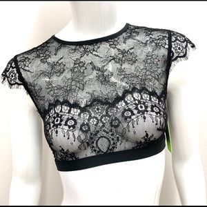 Sam Edelman Black Lace Bra